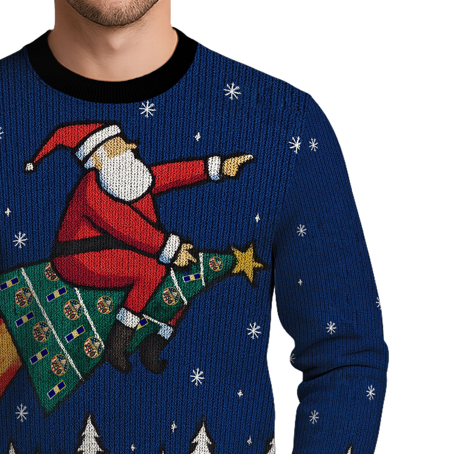 Personalized US Navy Christmas Ugly Sweater KAUST13