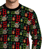 Personalized US Navy Christmas Ugly Sweater KAUST14