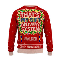 Personalized US Navy Christmas Ugly Sweater KAUST15