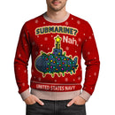 Personalized US Navy Christmas Ugly Sweater KAUST15