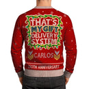 Personalized US Navy Christmas Ugly Sweater KAUST15