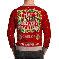 Personalized US Navy Christmas Ugly Sweater KAUST15