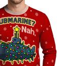 Personalized US Navy Christmas Ugly Sweater KAUST15