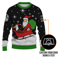 Personalized US Navy Christmas Ugly Sweater KAUST16