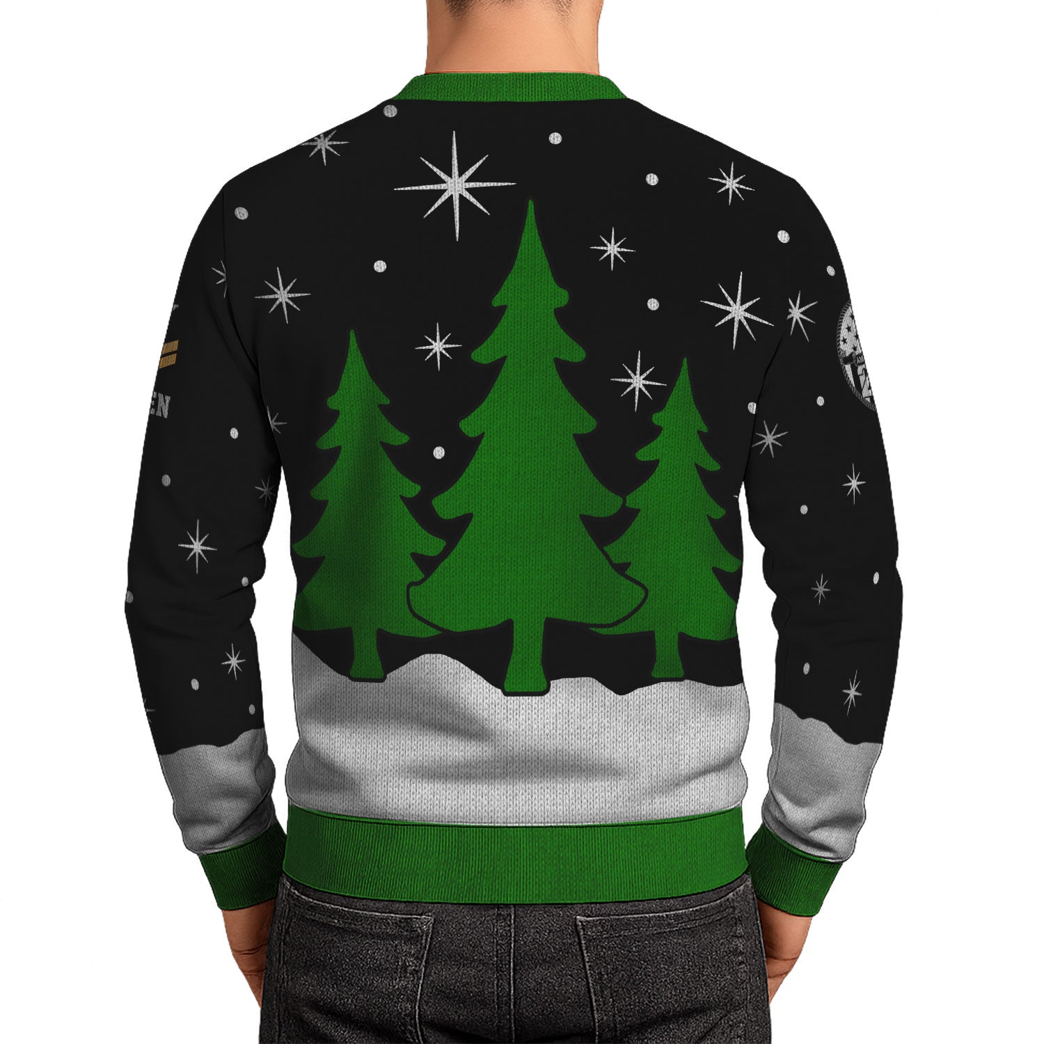 Personalized US Navy Christmas Ugly Sweater KAUST16