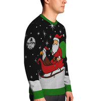 Personalized US Navy Christmas Ugly Sweater KAUST16