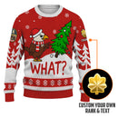 Personalized US Navy Christmas Ugly Sweater KAUST17