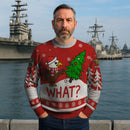 Personalized US Navy Christmas Ugly Sweater KAUST17