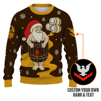 Personalized US Navy Christmas Ugly Sweater KAUST18
