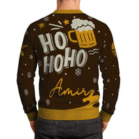 Personalized US Navy Christmas Ugly Sweater KAUST18