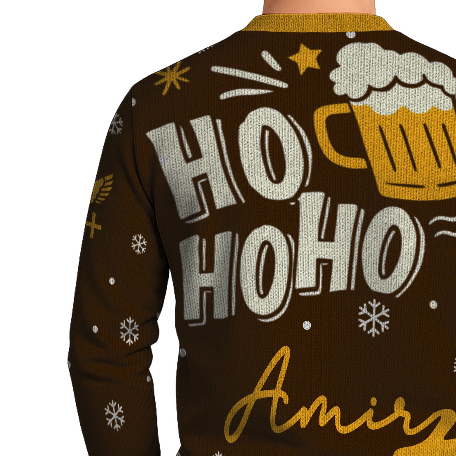 Personalized US Navy Christmas Ugly Sweater KAUST18