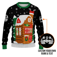 Personalized US Navy Christmas Ugly Sweater KAUST19