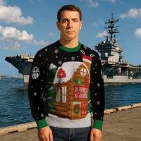Personalized US Navy Christmas Ugly Sweater KAUST19