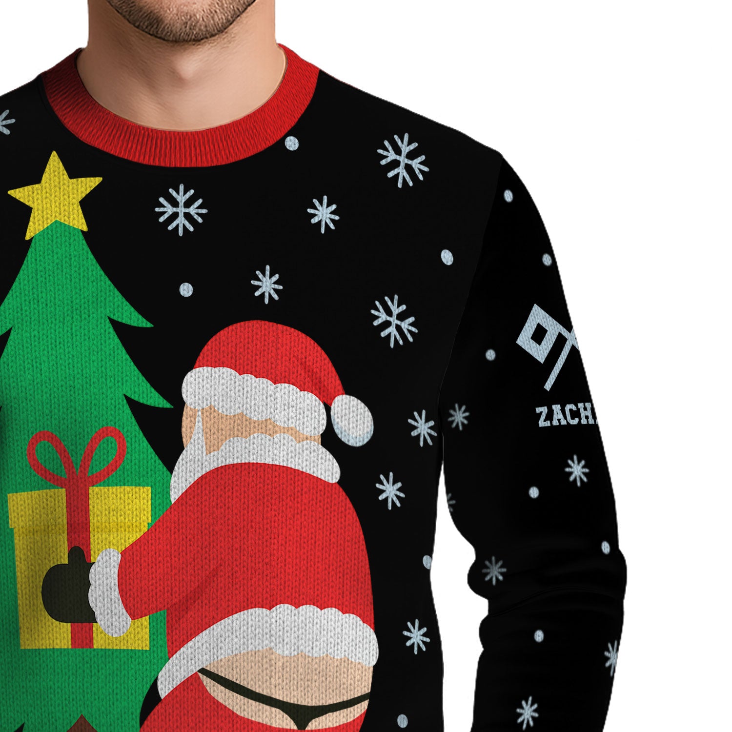 Personalized US Navy Christmas Ugly Sweater KAUST20