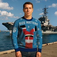 Personalized US Navy Christmas Ugly Sweater KAUST21