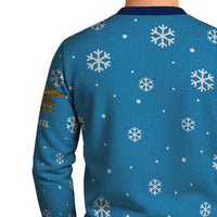 Personalized US Navy Christmas Ugly Sweater KAUST21