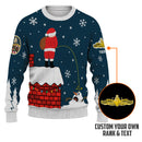 Personalized US Navy Christmas Ugly Sweater KAUST22