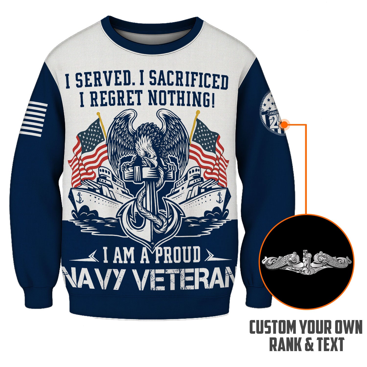 Personalized US Navy Sweatshirt KASTS01