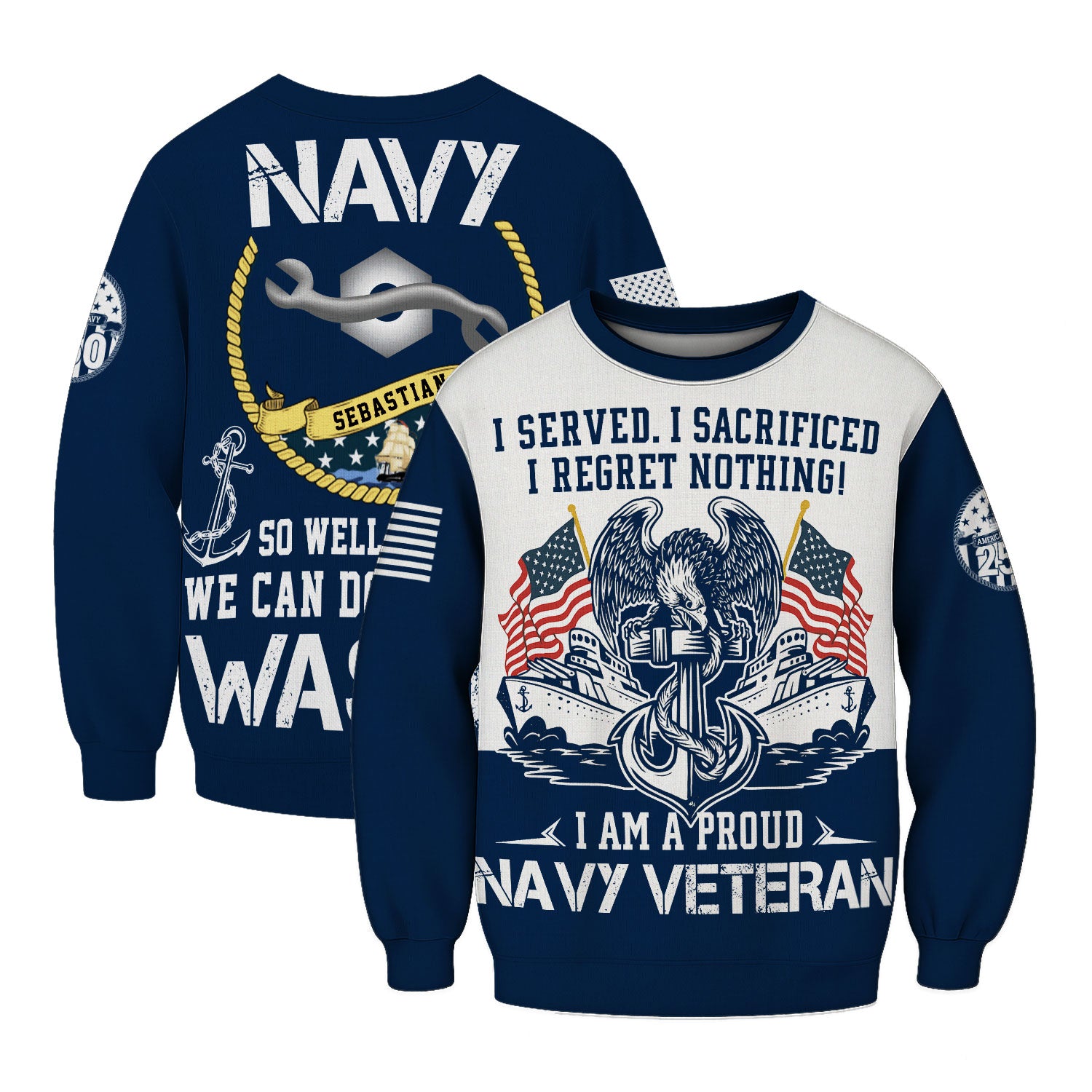 Personalized US Navy Sweatshirt KASTS01