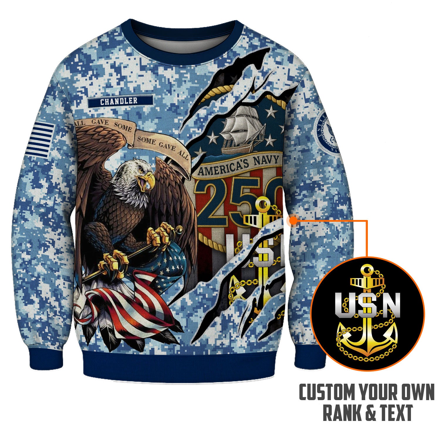 Personalized US Navy Sweatshirt KASTS02