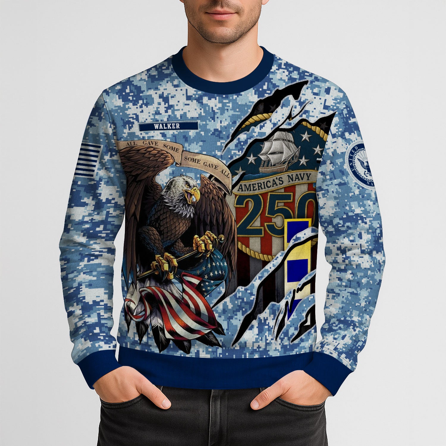 Personalized US Navy Sweatshirt KASTS02