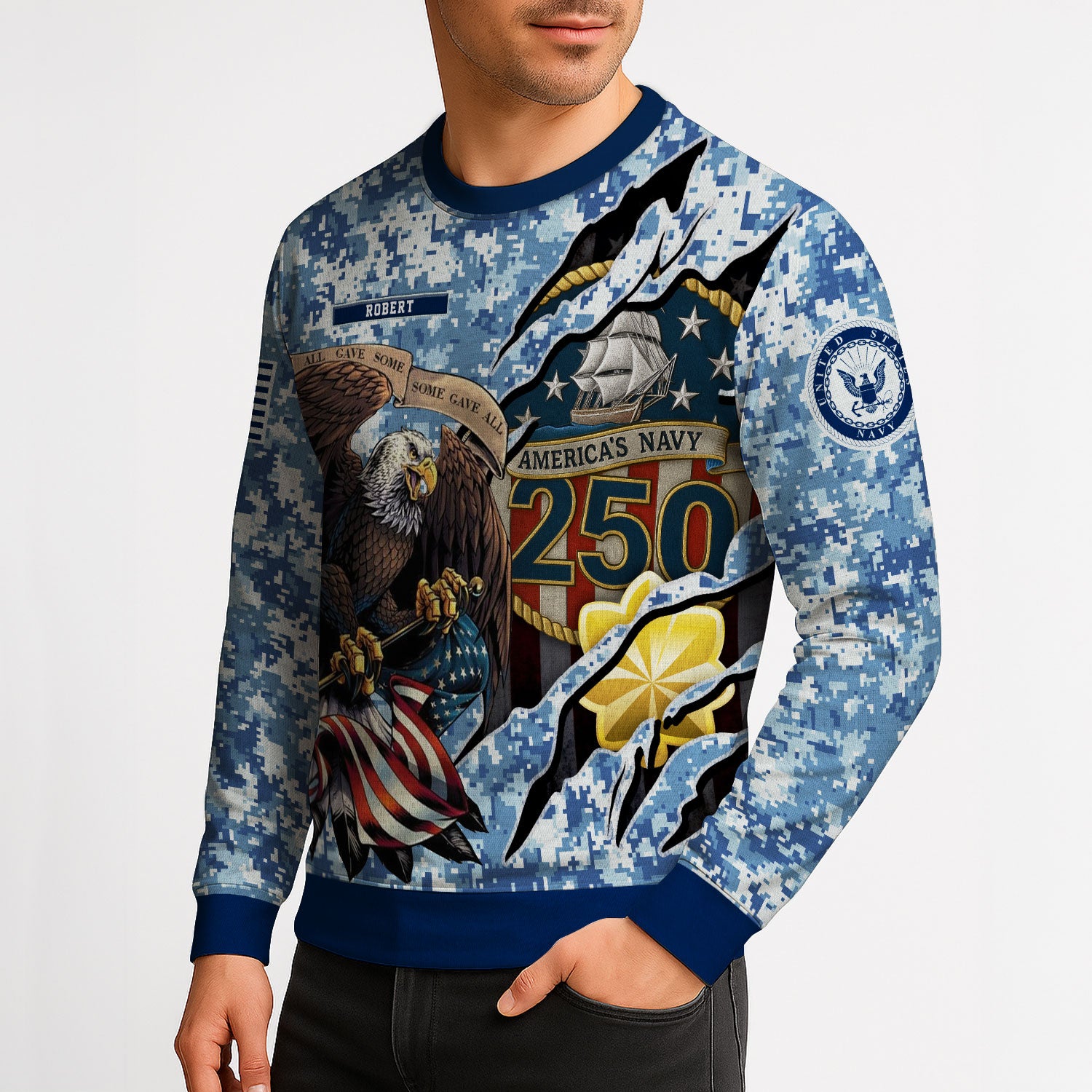 Personalized US Navy Sweatshirt KASTS02