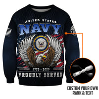 Personalized US Navy Sweatshirt KASTS03