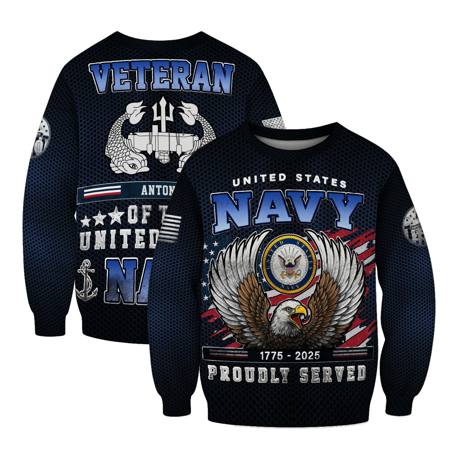 Personalized US Navy Sweatshirt KASTS03