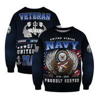 Personalized US Navy Sweatshirt KASTS03