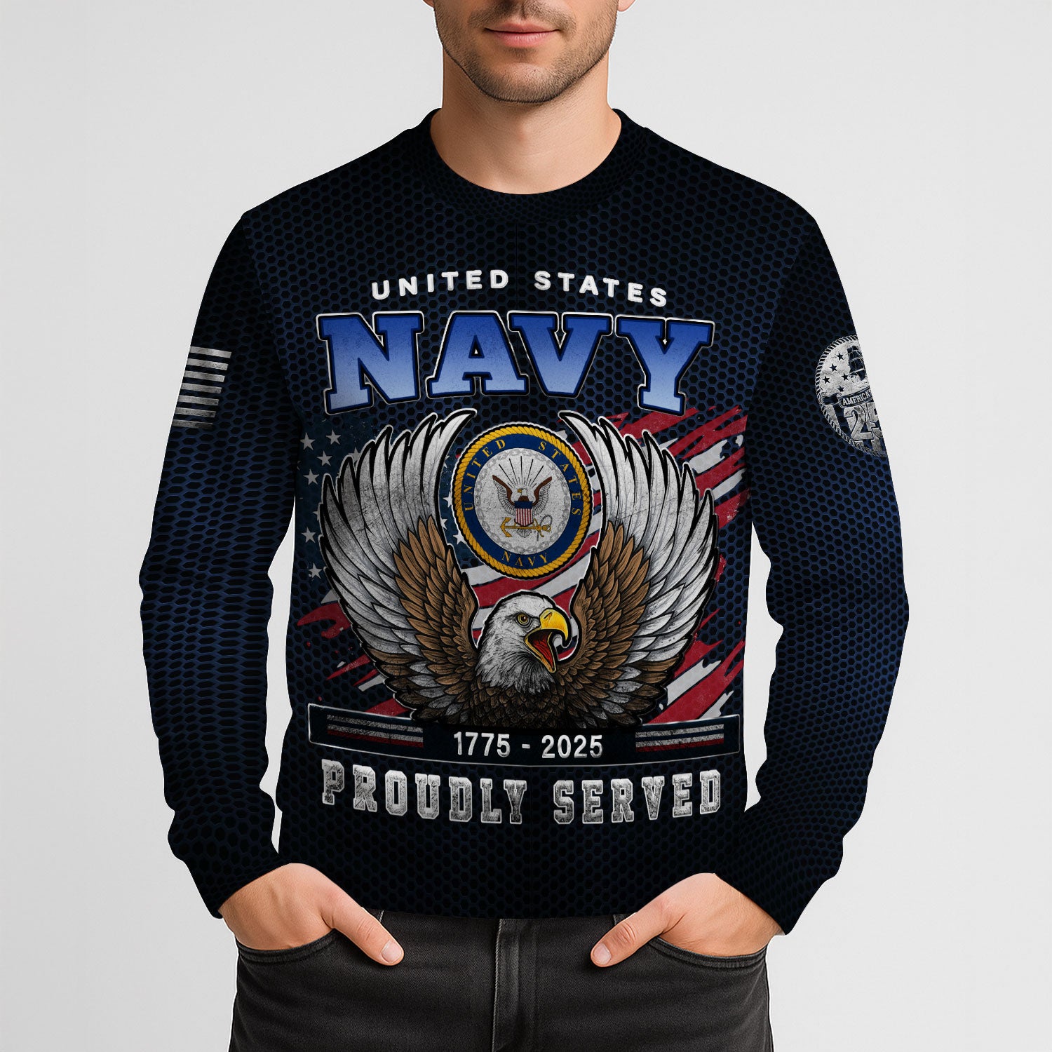 Personalized US Navy Sweatshirt KASTS03