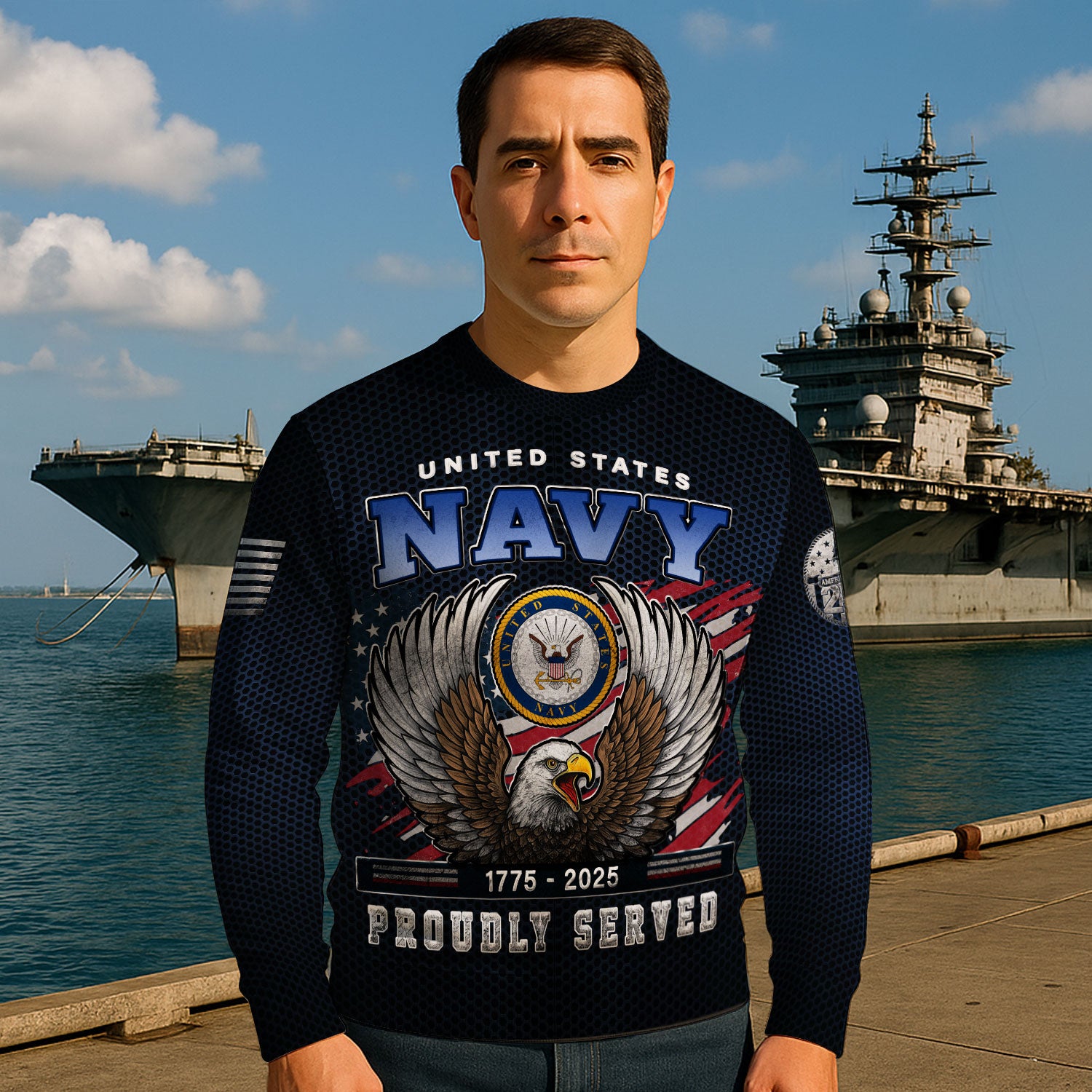 Personalized US Navy Sweatshirt KASTS03