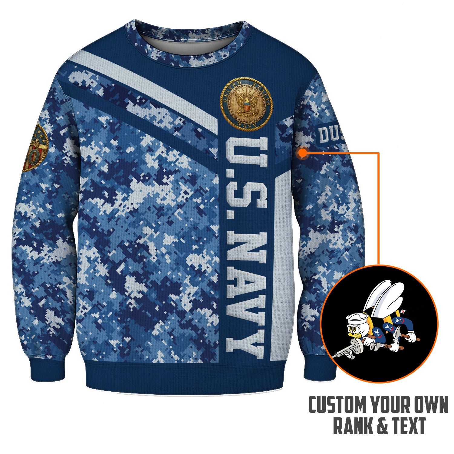 Personalized US Navy Sweatshirt KASTS04