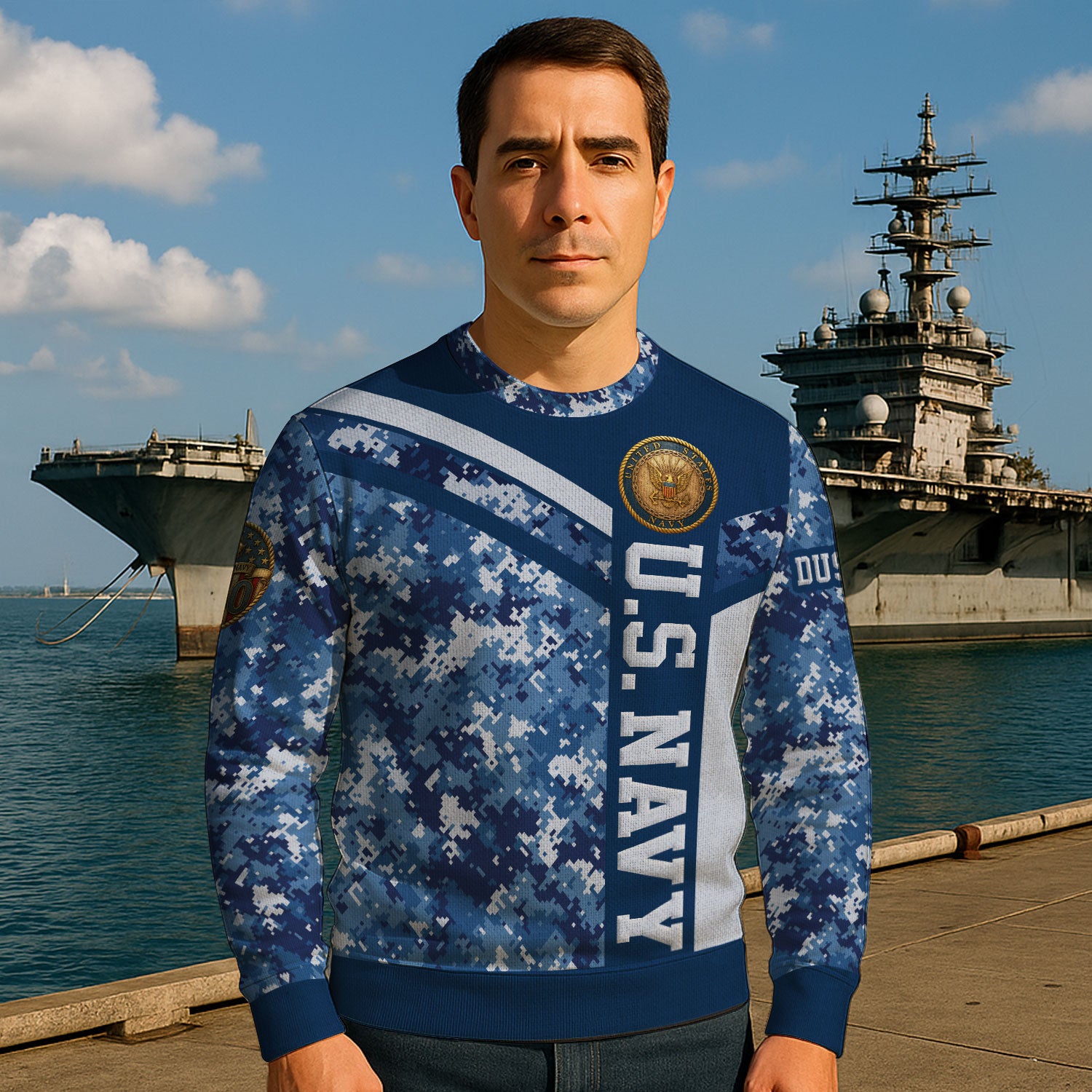 Personalized US Navy Sweatshirt KASTS04