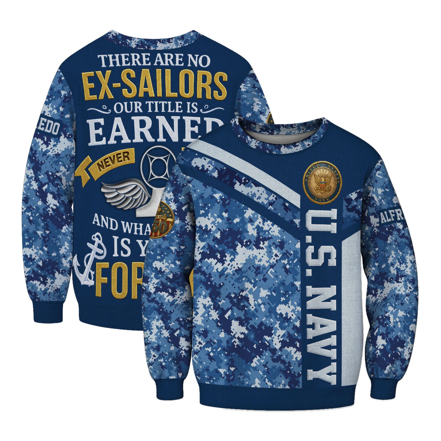 Personalized US Navy Sweatshirt KASTS04