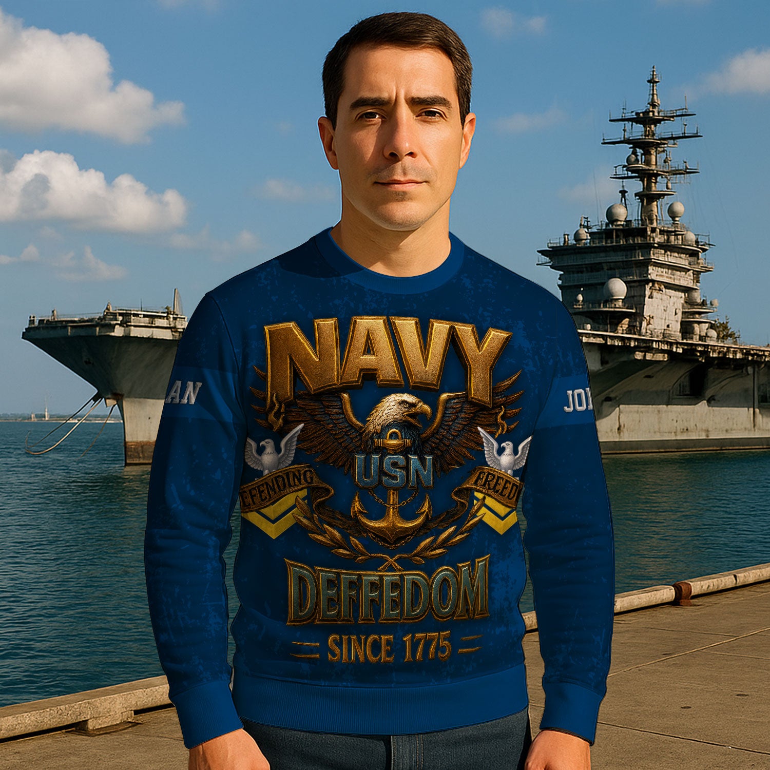 Personalized US Navy Sweatshirt KASTS05