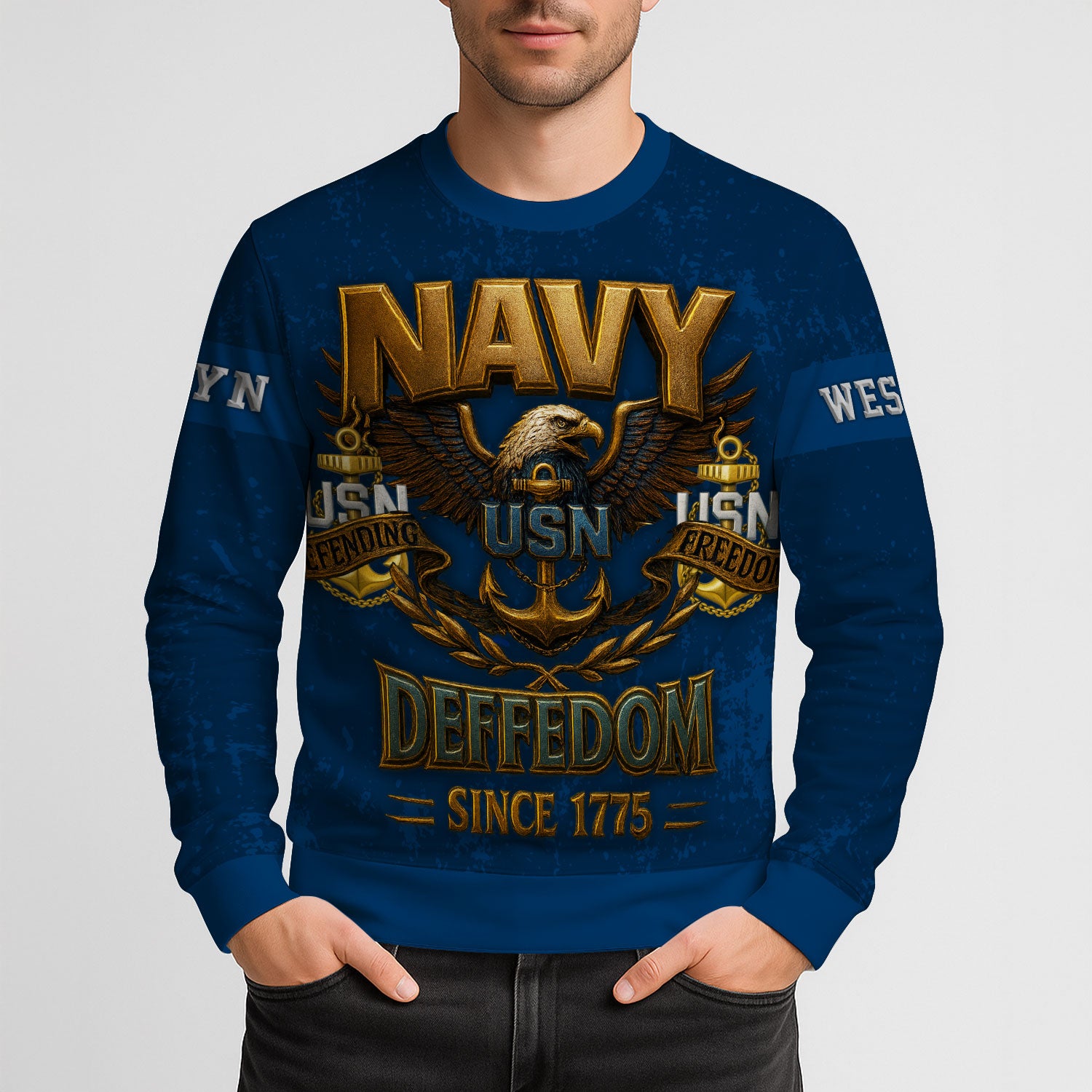 Personalized US Navy Sweatshirt KASTS05