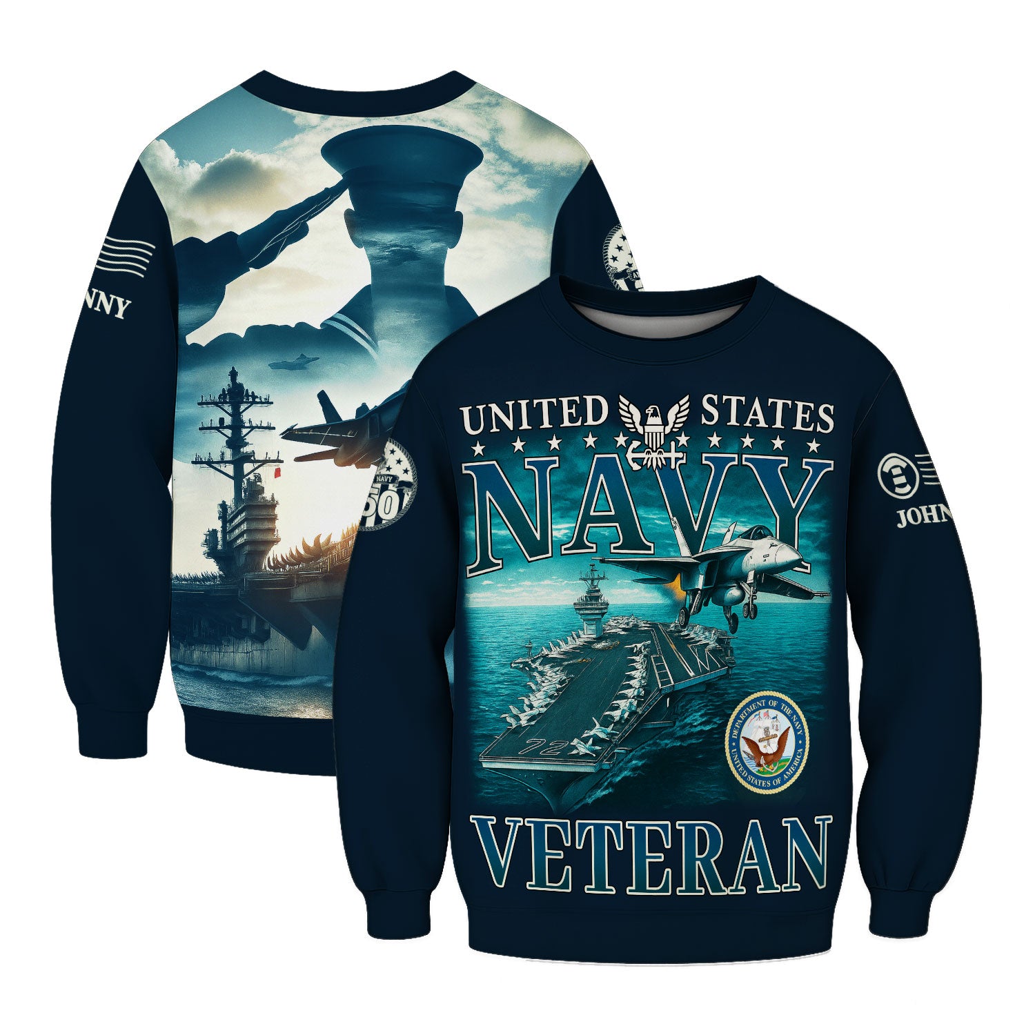 Personalized US Navy Sweatshirt KASTS07
