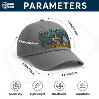 Premium Washed Denim Cap – Embroidered-Effect Print DC006