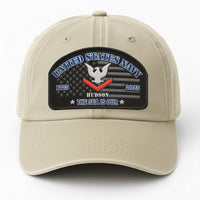 Premium Washed Denim Cap – Embroidered-Effect Print DC0011