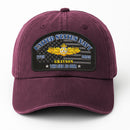 Premium Washed Denim Cap – Embroidered-Effect Print DC0011