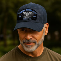 Custom Ranks & Text Premium Washed Denim Cap DC002