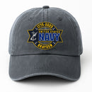 Custom Ranks & Text Premium Washed Denim Cap DC003