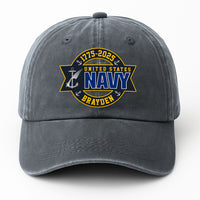 Custom Ranks & Text Premium Washed Denim Cap DC003