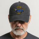 Custom Ranks & Text Premium Washed Denim Cap DC003