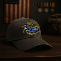 Custom Ranks & Text Premium Washed Denim Cap DC003