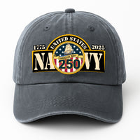 America's navy 250 Premium Washed Denim Cap