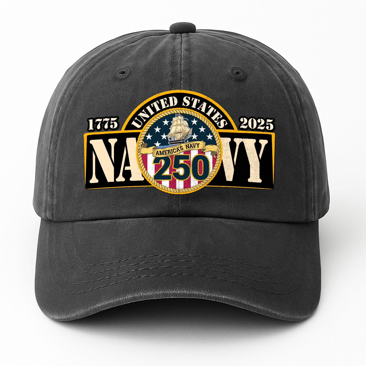 America's navy 250 Premium Washed Denim Cap