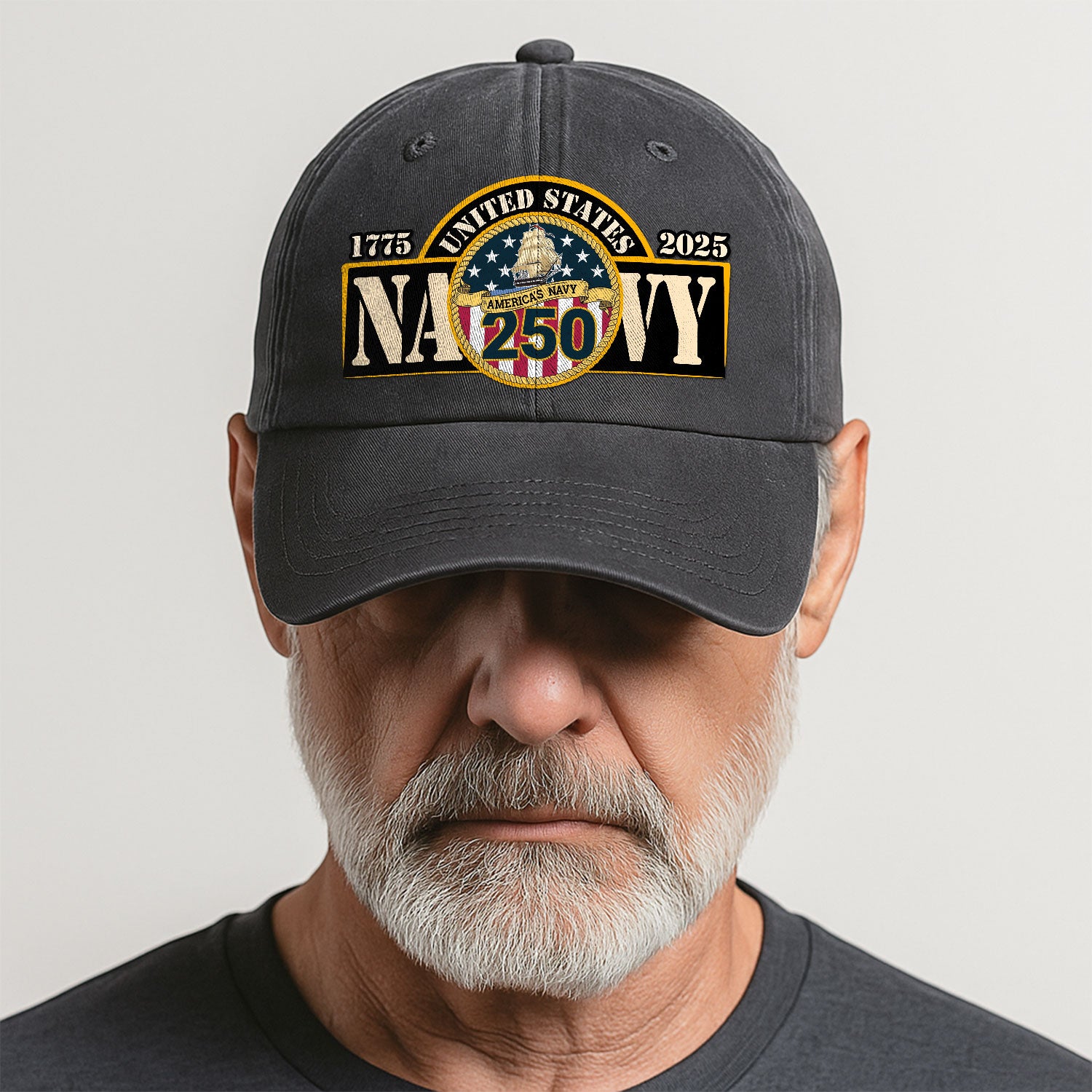 America's navy 250 Premium Washed Denim Cap