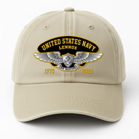 Custom Ranks & Text Premium Washed Denim Cap DC004