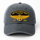 Custom Ranks & Text Premium Washed Denim Cap DC004